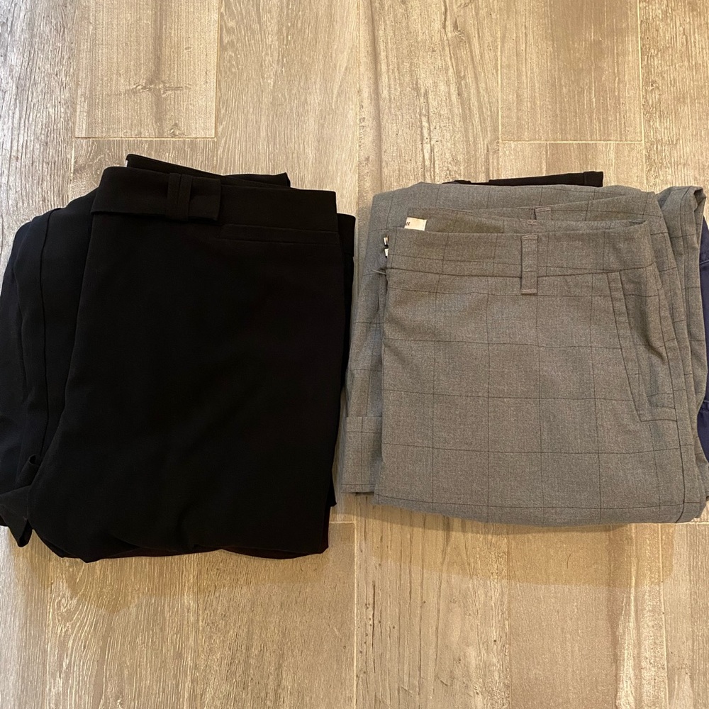 Women’s pants- bundle of six pair as listed